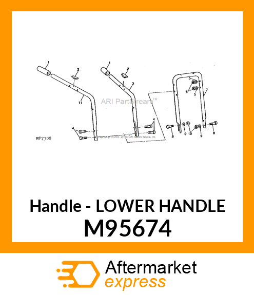 Handle - LOWER HANDLE M95674