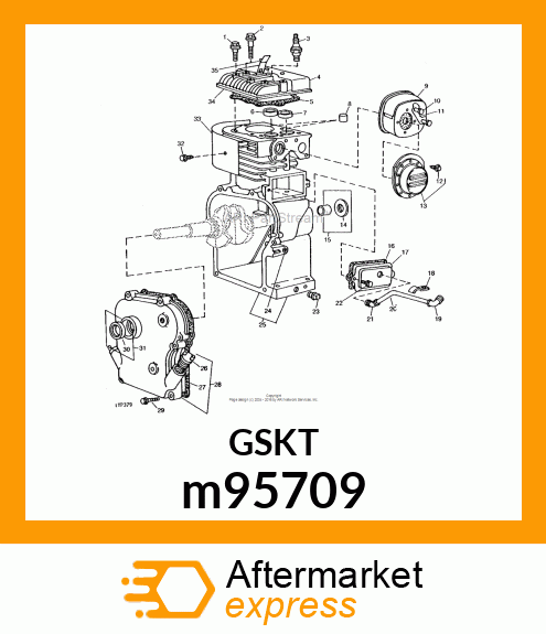 GASKET, CYLINDER HEAD m95709