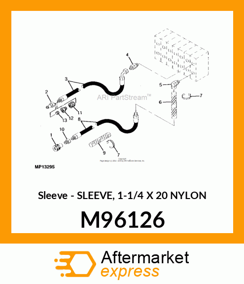 Sleeve - SLEEVE, 1-1/4 X 20 NYLON M96126