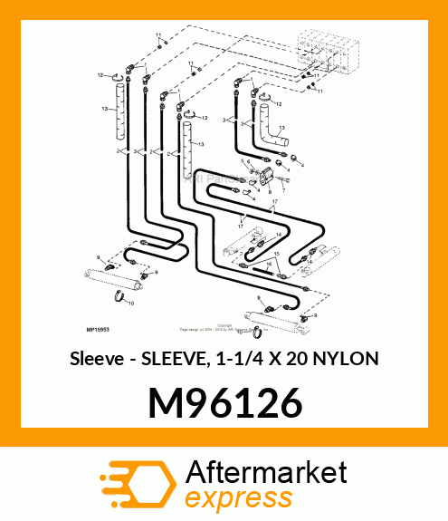 Sleeve - SLEEVE, 1-1/4 X 20 NYLON M96126