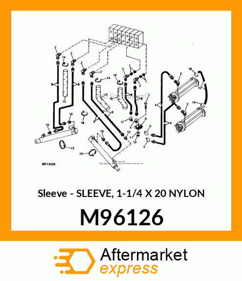 Sleeve - SLEEVE, 1-1/4 X 20 NYLON M96126