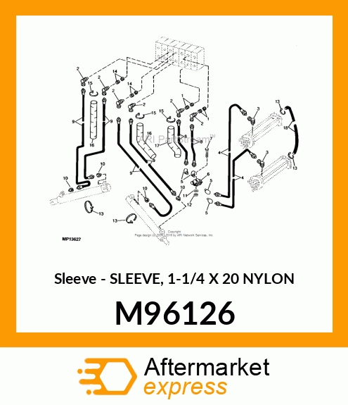 Sleeve - SLEEVE, 1-1/4 X 20 NYLON M96126