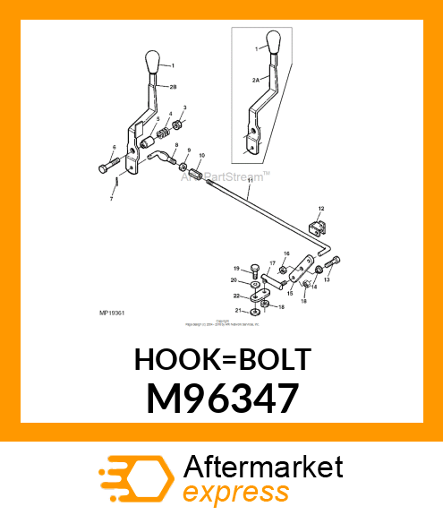 Hook Bolt M96347