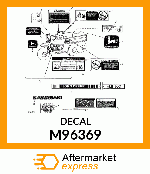 LABEL, DANGER (ROLLOVER) M96369