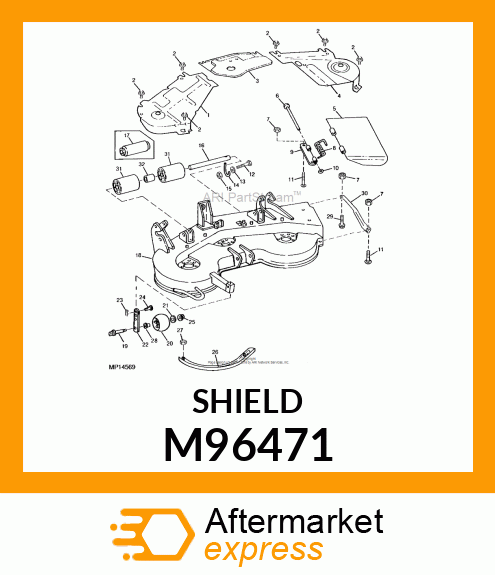 SHIELD, DECK INTERMEDIATE M96471