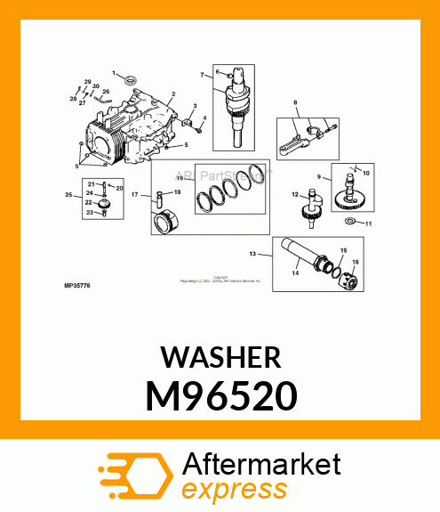 WASHER, 1/4 PLAIN M96520