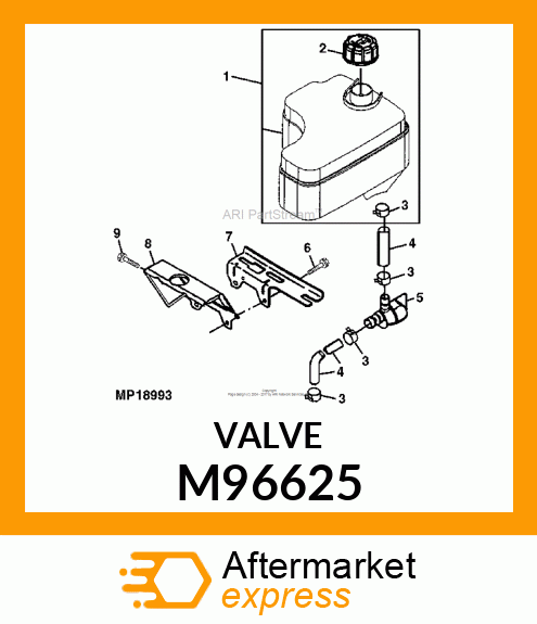 VALVE, FUEL SHUT M96625