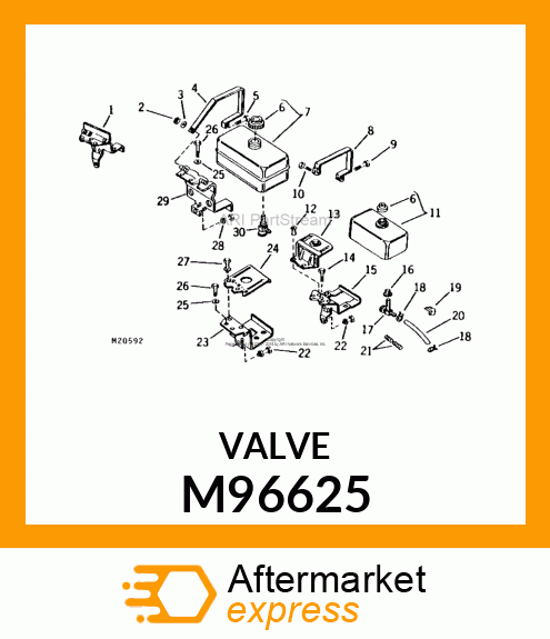 VALVE, FUEL SHUT M96625