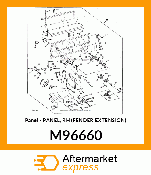 Panel - PANEL, RH (FENDER EXTENSION) M96660