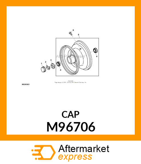 CAP, HUB M96706