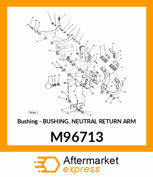 Bushing - BUSHING, NEUTRAL RETURN ARM M96713