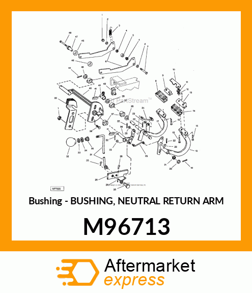 Bushing - BUSHING, NEUTRAL RETURN ARM M96713