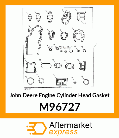 GASKET, CYLINDER HEAD M96727