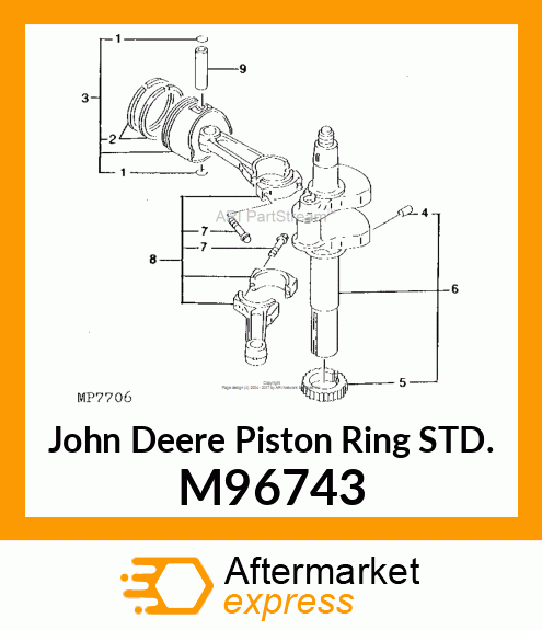 RING SET, PISTON M96743