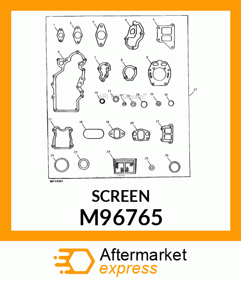 SCREEN, OIL M96765