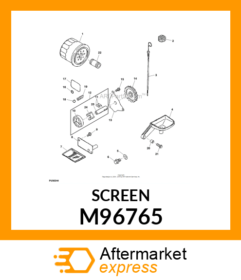 SCREEN, OIL M96765