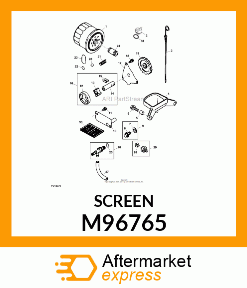 SCREEN, OIL M96765