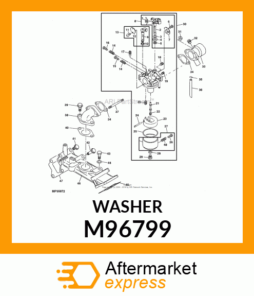 WASHER, BRASS M96799