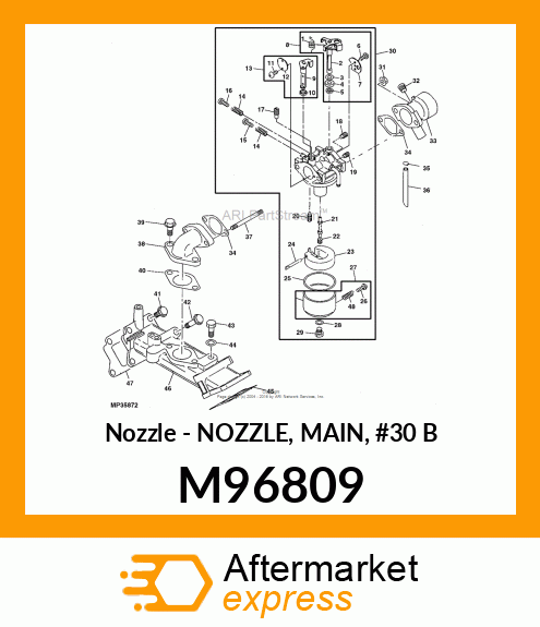 Nozzle - NOZZLE, MAIN, #30 B M96809