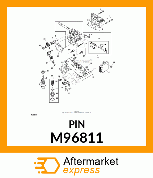 BOLT, STUD 6X100 M96811