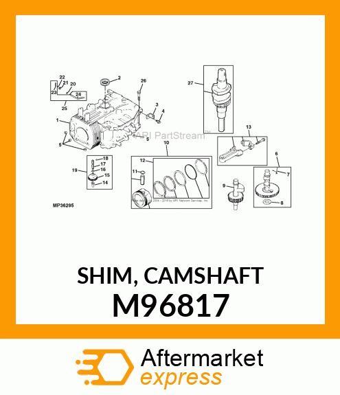 SHIM, CAMSHAFT M96817