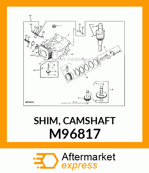 SHIM, CAMSHAFT M96817