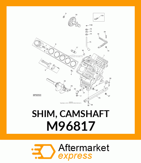 SHIM, CAMSHAFT M96817