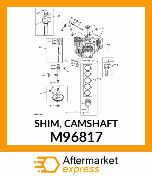 SHIM, CAMSHAFT M96817