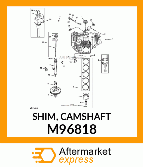 SHIM, CAMSHAFT M96818