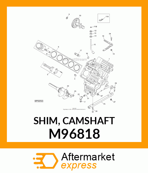 SHIM, CAMSHAFT M96818