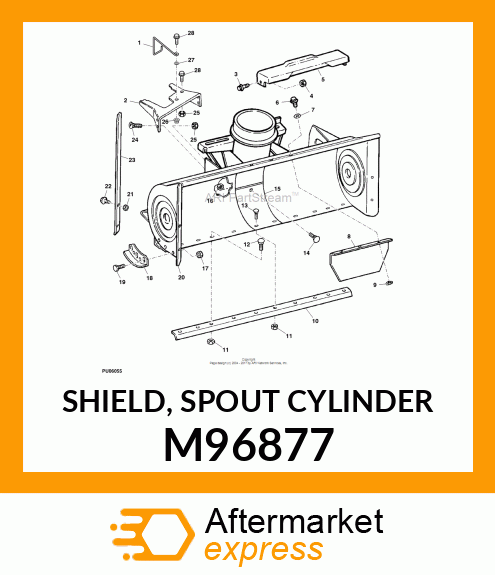 SHIELD, SPOUT CYLINDER M96877