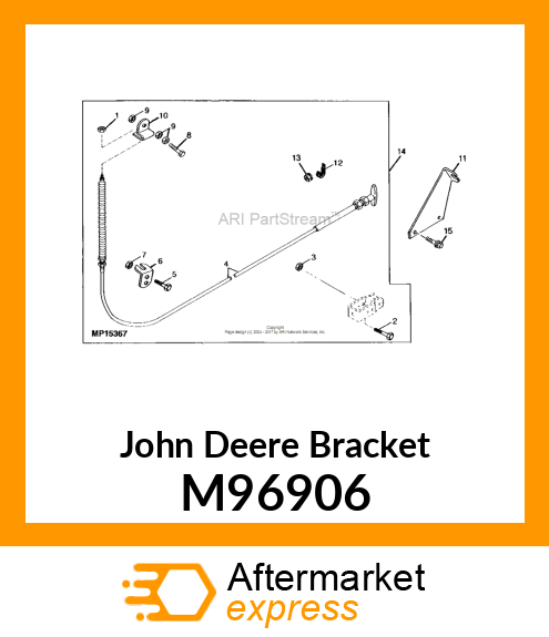 BRACKET, SPOUT CAP CABLE END M96906