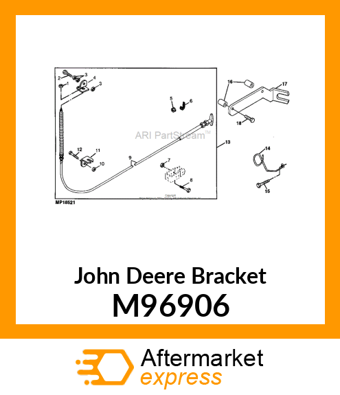 BRACKET, SPOUT CAP CABLE END M96906