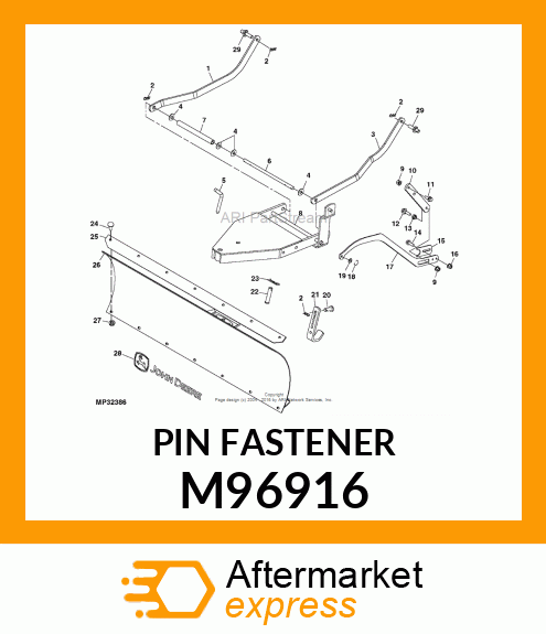 STUD, PIN, SPECIAL THREADED M96916