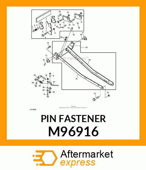 STUD, PIN, SPECIAL THREADED M96916