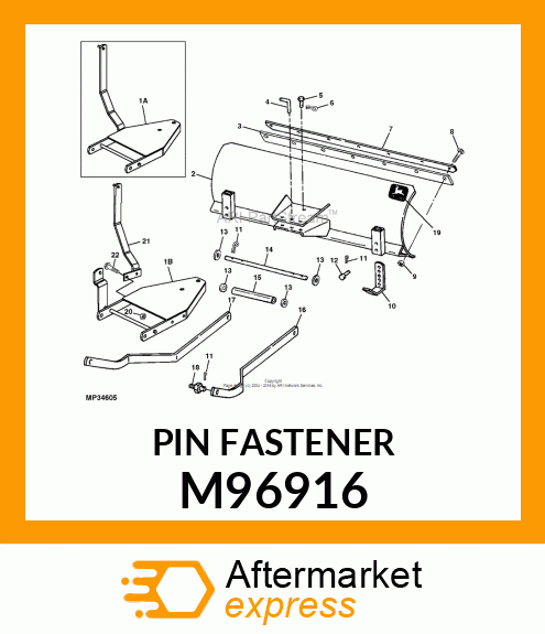 STUD, PIN, SPECIAL THREADED M96916