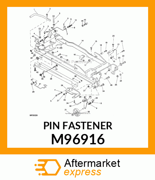 STUD, PIN, SPECIAL THREADED M96916