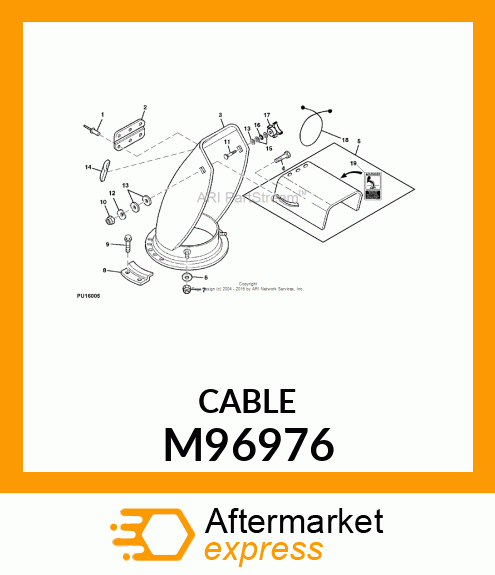 CABLE, SPOUT M96976