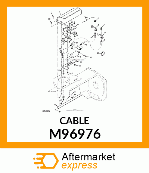 CABLE, SPOUT M96976