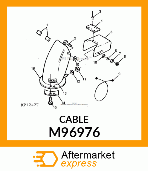 CABLE, SPOUT M96976