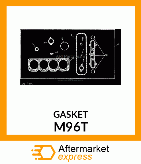 GASKET,OIL FILTER CASE M96T