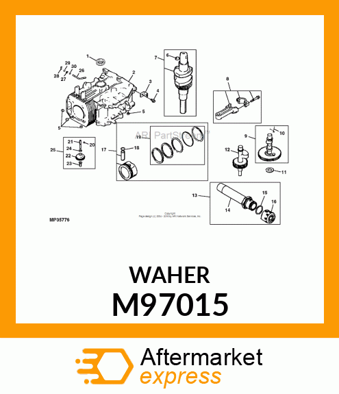 SHIM, CAMSHAFT M97015