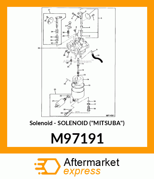 Solenoid - SOLENOID ("MITSUBA") M97191