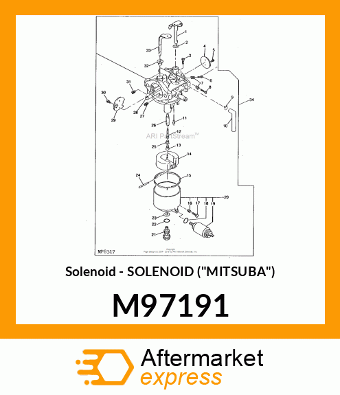 Solenoid - SOLENOID ("MITSUBA") M97191