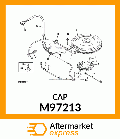 CAP, SPARK PLUG M97213