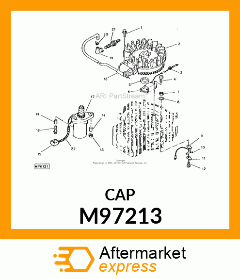 CAP, SPARK PLUG M97213