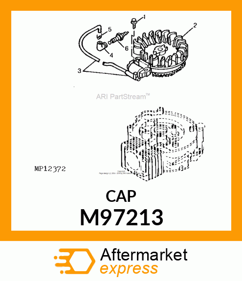 CAP, SPARK PLUG M97213