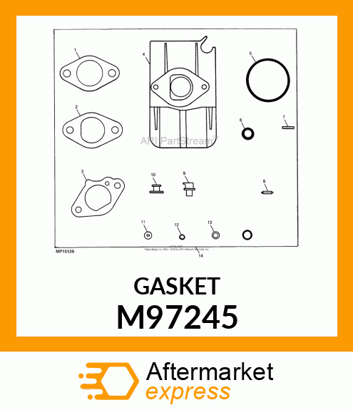 GASKET, INSULATOR M97245