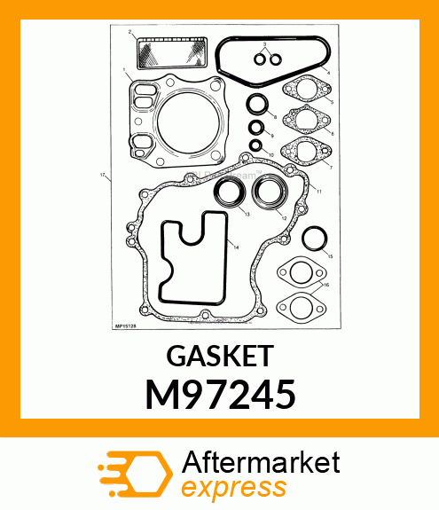 GASKET, INSULATOR M97245