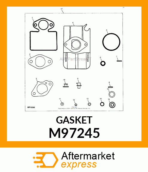 GASKET, INSULATOR M97245